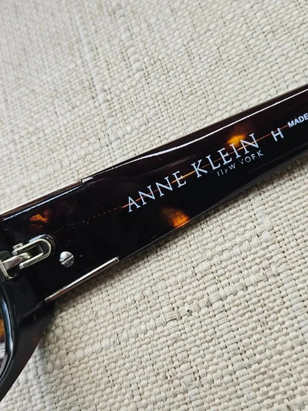 Vintage Anne Klein Women Eyeglasses Frame AKNY3129 Eyewear Dark Brown Tortoise
